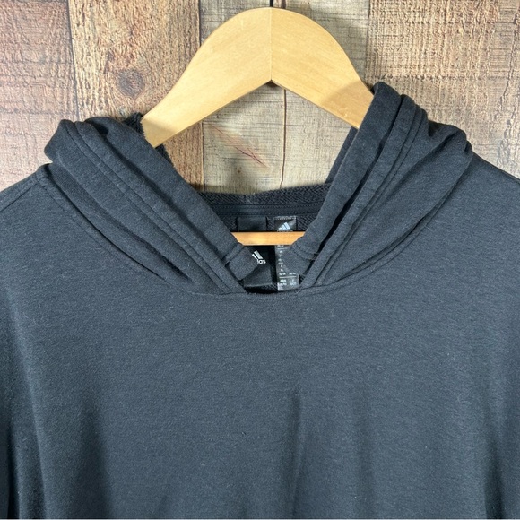 Adidas Cropped Hoodie Oversized XL Athleisure Wide Sleeve Streetcore Casual - Picture 2 of 6